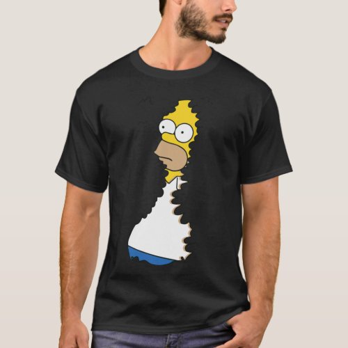 Homer In Hedges Classic T_Shirt