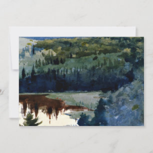 Homer - Indian Village, Adirondacks Card