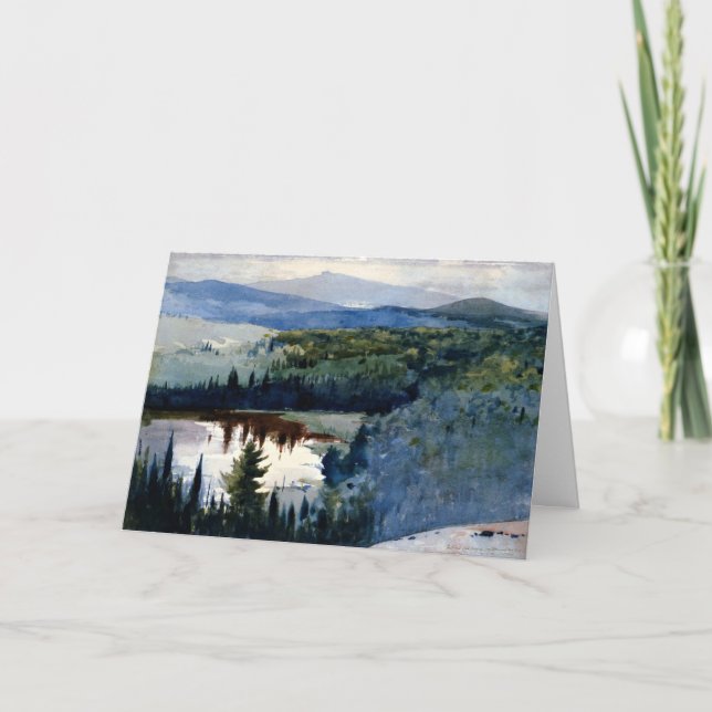 Homer - Indian Village, Adirondacks, Card (Front)