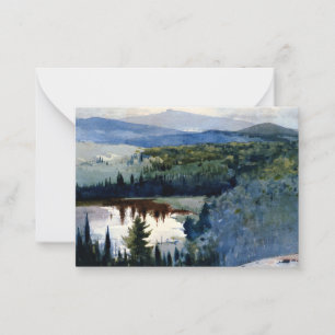 Homer - Indian Village, Adirondacks Note Card