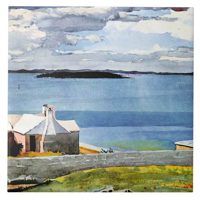 Homer - Inland Water, Bermuda, Ceramic Tile (Front)