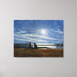 Homer, Moonlight, fine art, Canvas Print