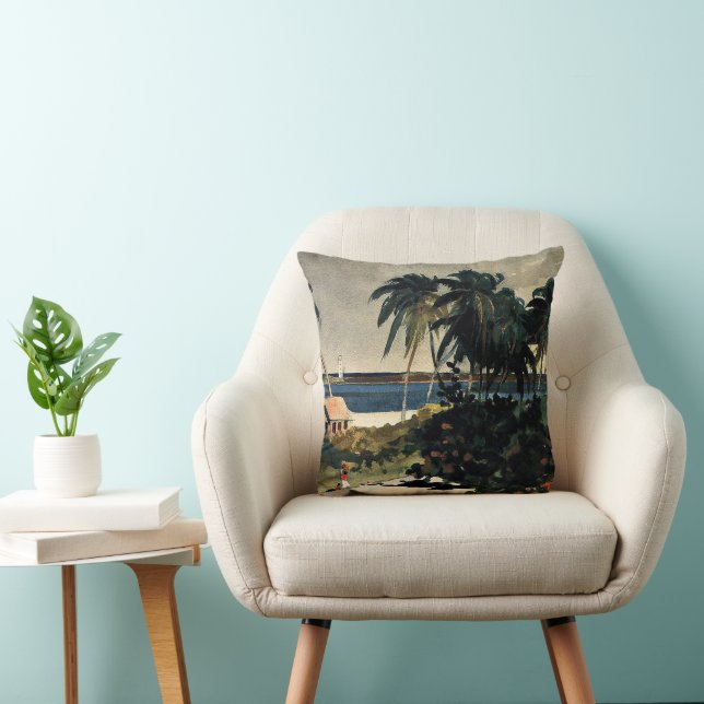 Homer - Nassau 1899 Throw Pillow (Chair)