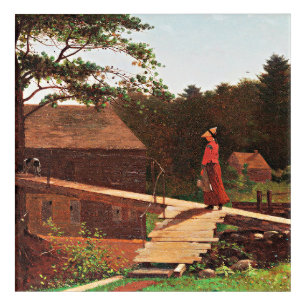 Homer - Old Mill, famous painting, Acrylic Print