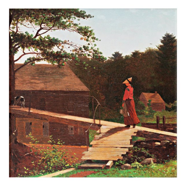 Homer - Old Mill, famous painting, Acrylic Print (Front)