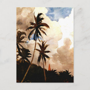 Homer - Palm Trees, Bahamas Postcard