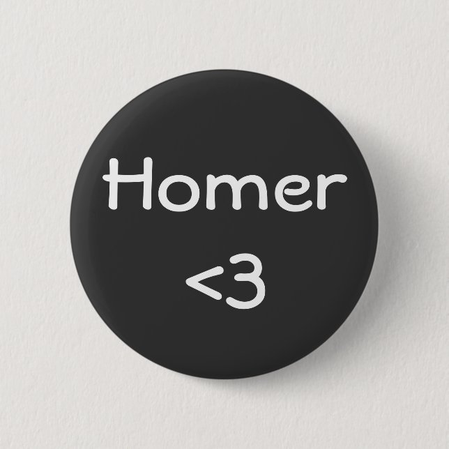 Homer Pinback Button (Front)