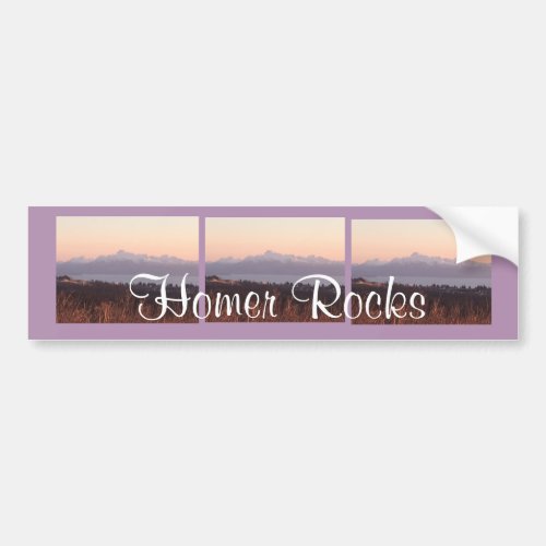 Homer Rocks Bumpter Sticke Bumper Sticker