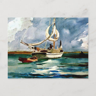 Homer - Sloop, Bermuda Postcard