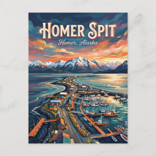 Homer Spit Alaska Postcard
