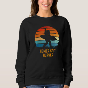 Homer Spit Alaska Sasquatch Souvenir Sweatshirt