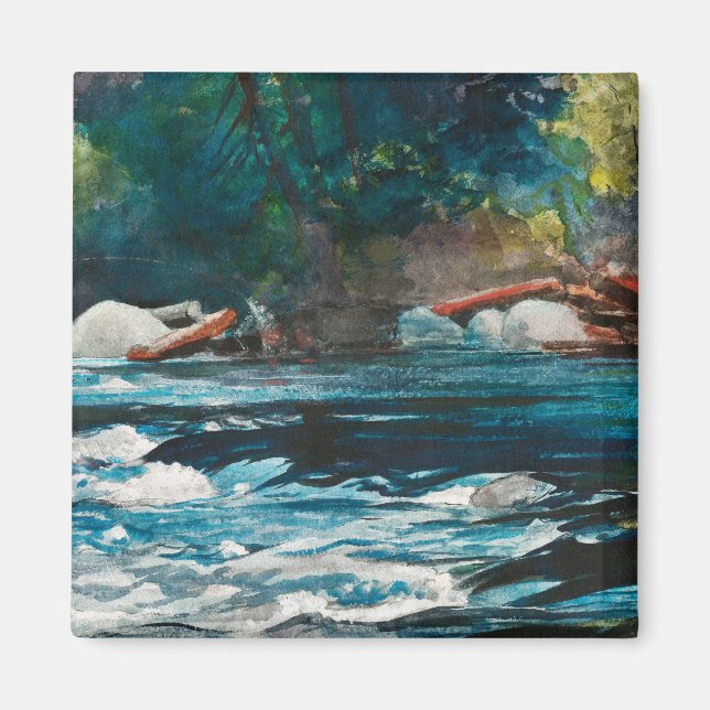 Homer - The Rapids, Hudson River, Adirondacks Magnet (Front)