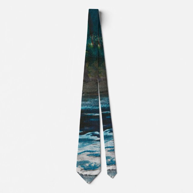 Homer - The Rapids, Hudson River, Adirondacks Neck Tie (Front)