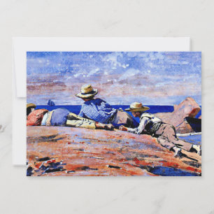 Homer - Three Boys on the Shore Card