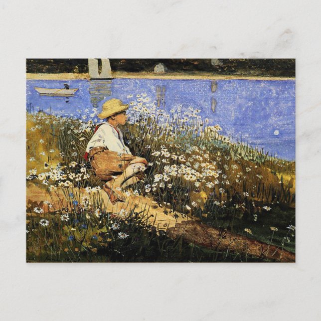 Homer - Watching the Harbor Postcard (Front)