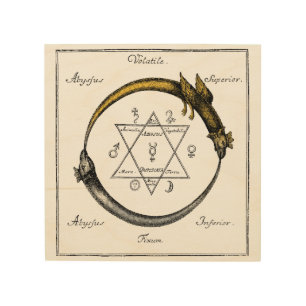 Homer's Dragons Ouroboros Wood Wall Art