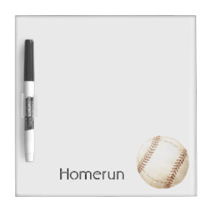 Homerun Baseball Dry Erase Board
