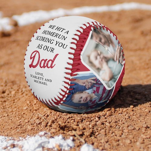 Homerun Dad Fathers Day Photo Collage Baseball