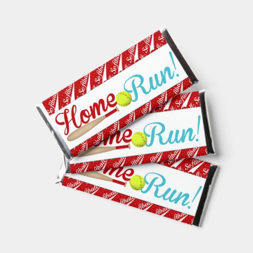 Homerun Softball Birthday Candy Bar Wrapper Favors