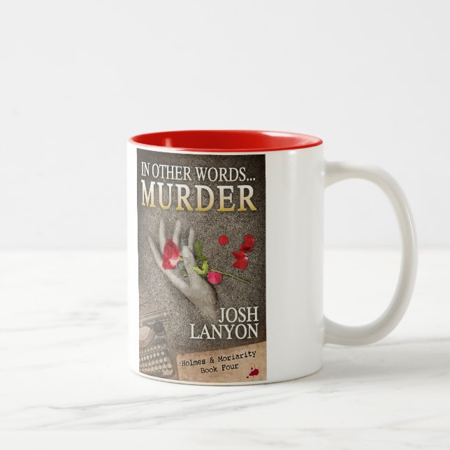 Homes and Moriarity 4 mug with quote and cover (Right)