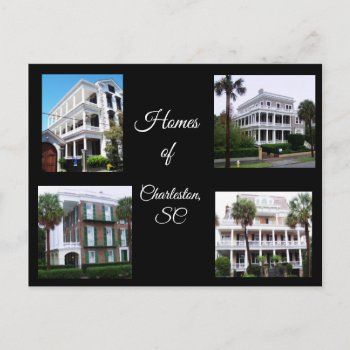 Homes Of Charleston Postcard by forgetmenotphotos at Zazzle