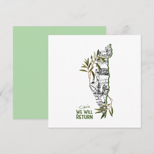 Homes Within the Map, Embraced by Olive Branches (Front/Back)