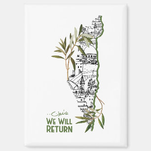 Homes Within the Map, Embraced by Olive Branches Magnet