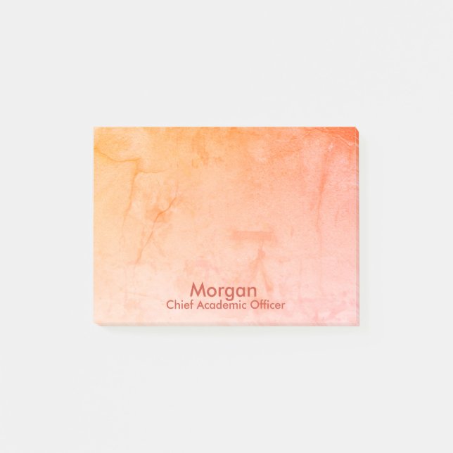 Homeschool Chief Academic Officer Orange Post-it Notes (Front)