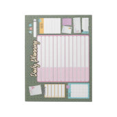 HOMESCHOOL DAILY PLANNER notepad (Rotated)