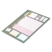 HOMESCHOOL DAILY PLANNER notepad (Angled)