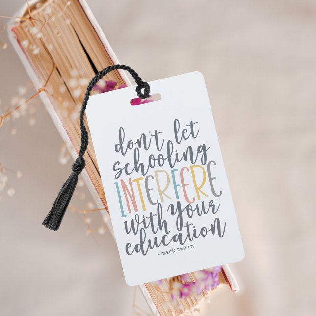 Homeschool Education Quote Bookmark Badge (Creator Uploaded)