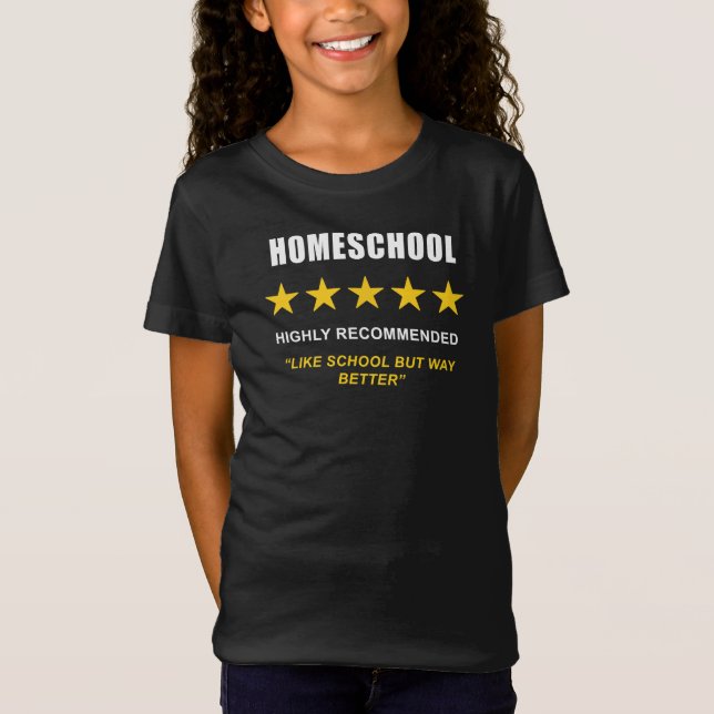 Homeschool – High Recommended: Funny Sarcastic T-Shirt (Front)