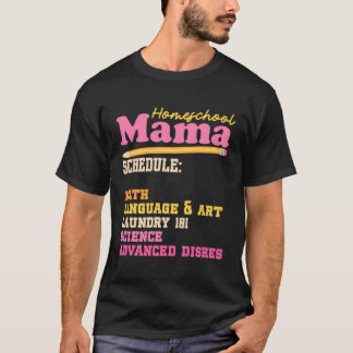 Homeschool Mama Home School Homeschooling Mom Moth T-Shirt