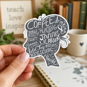 Homeschool Mama Quote Silhouette Sticker