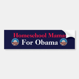 Homeschool Mamas For Obama Bumper Sticker
