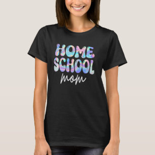 Homeschool Mom Groovy Back to School Teachers Wome T-Shirt