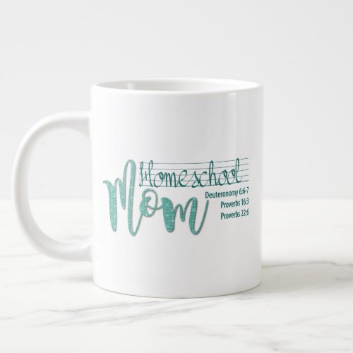 Homeschool Mom JUMBO Mug wSpurgeon Quote