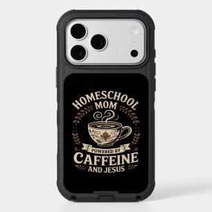 Homeschool Mom Powered by Caffeine and Jesus iPhone 17 Pro Max Case