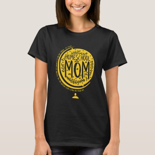 Homeschool Mom She Opens Her Mouth With Wisdom Hom T_Shirt