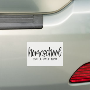 Homeschool Mom Teach Love Inspire Car Magnet