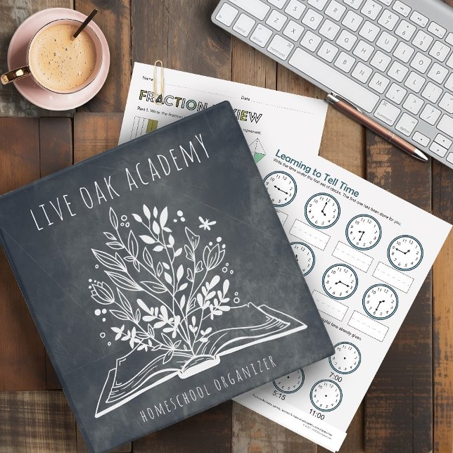 Homeschool Organizer Binder Minimalist Floral Book (Creator Uploaded)