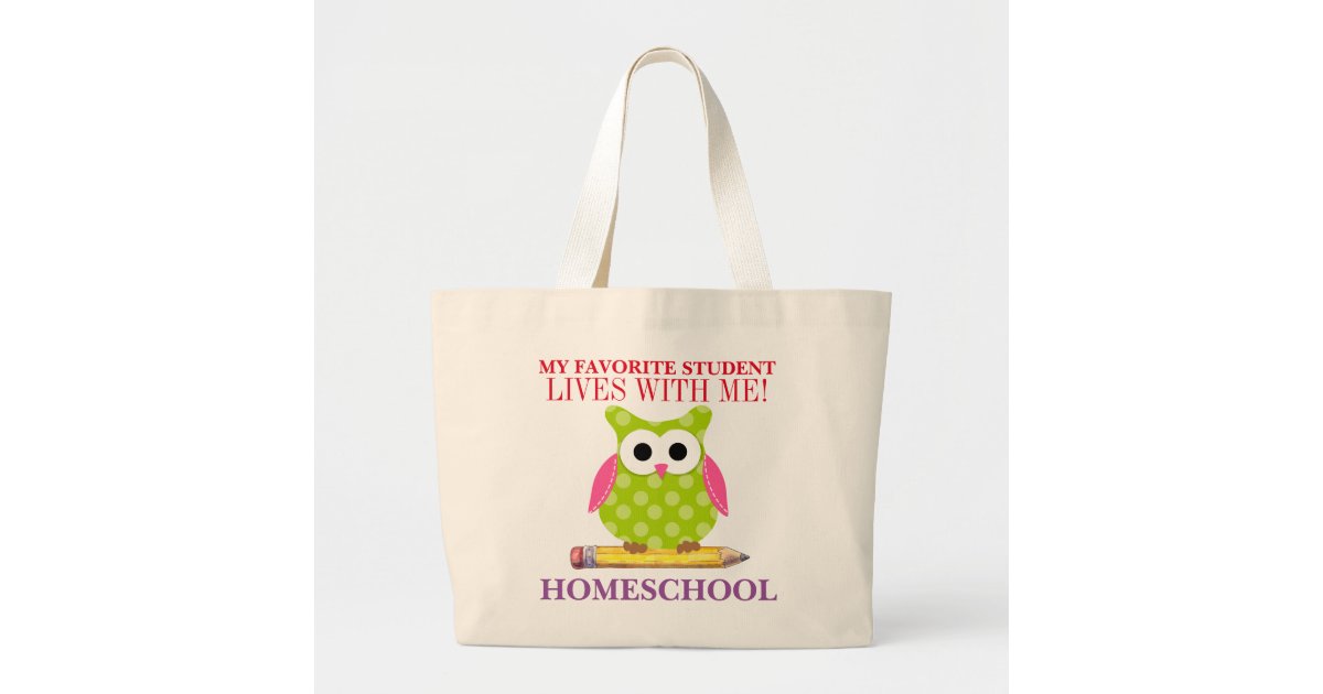 PERSONALISED Thank You Teacher School Gift Cotton Tote Bag- Owl Design-  Large