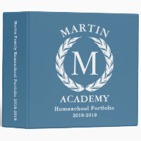 Homeschool Portfolio Binder Organizer, personalize