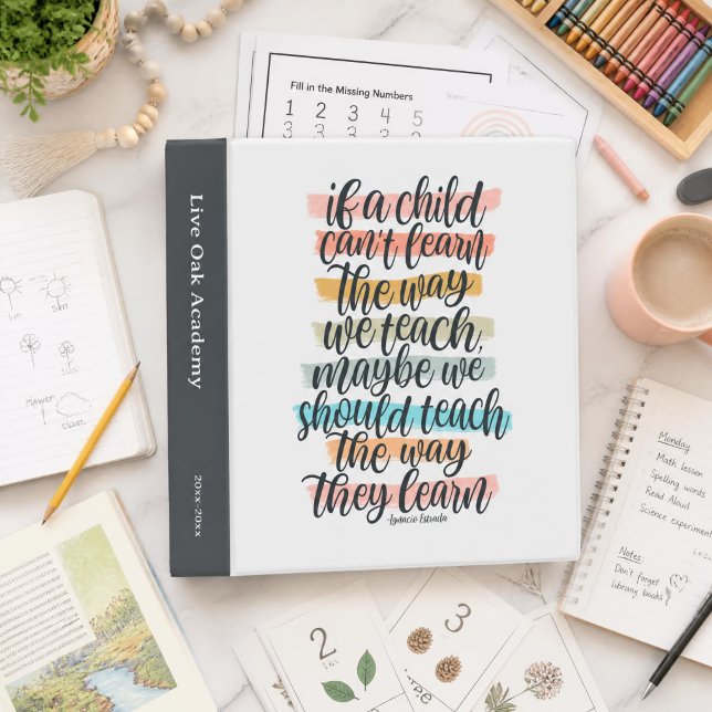 Homeschool Quote Personalized Binder (Creator Uploaded)