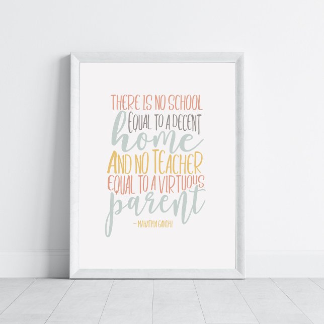 Homeschool Quote Typography Art Poster (Creator Uploaded)