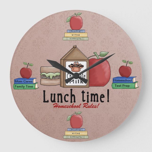 Homeschool Rules Wall Clock (Front)