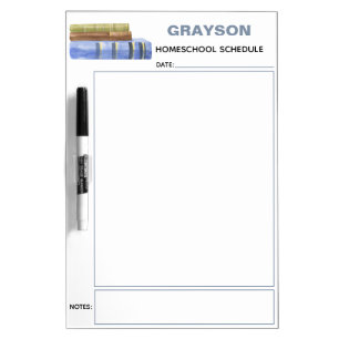 Homeschool Schedule Child Name Rainbow Dry Erase B Board