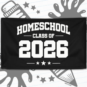 Homeschool Senior Class of 2026 Graduation Banner