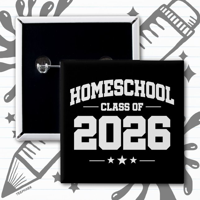 Homeschool Senior Class of 2026 Graduation Button (Creator Uploaded)