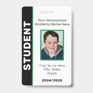 Homeschool Student ID Badge